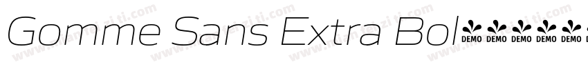 Gomme Sans Extra Bol字体转换